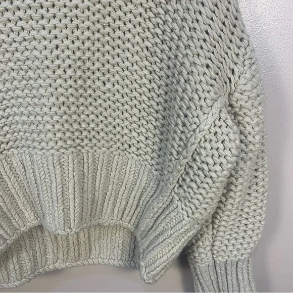 Free People My Only Sunrise Chunky Open Cable Knit Oversized Slouchy Sweater - Picture 5 of 16